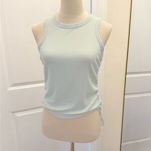 ALL IN MOTION RUCHED MINT GREEN TOP MEDIUM NWT